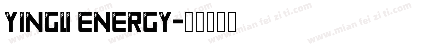 YINGLI ENERGY字体转换